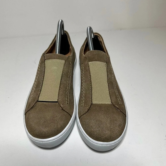 Garnet Hill Size 36 (US-6) Green Suede Leather Zora Slip On Sneakers (250 Box 29 - Picture 7 of 9